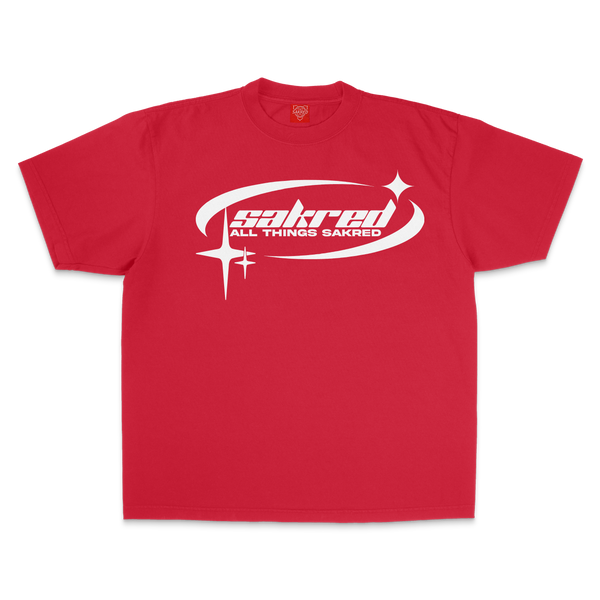 Sakred Clothing Tee Red and White